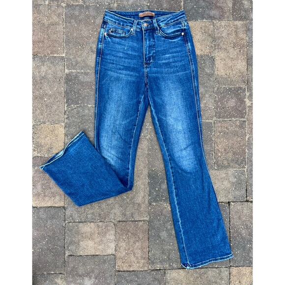 Judy Blue high rise dark boot jeans size 1/25 x32 - Picture 2 of 5